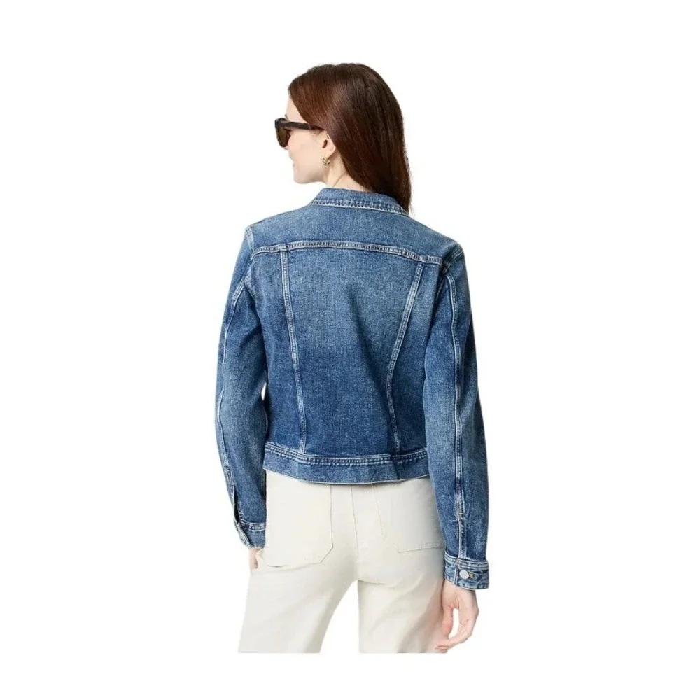 J. Crew Classic Trucker Jean Jacket Blue Medium Wash Denim M